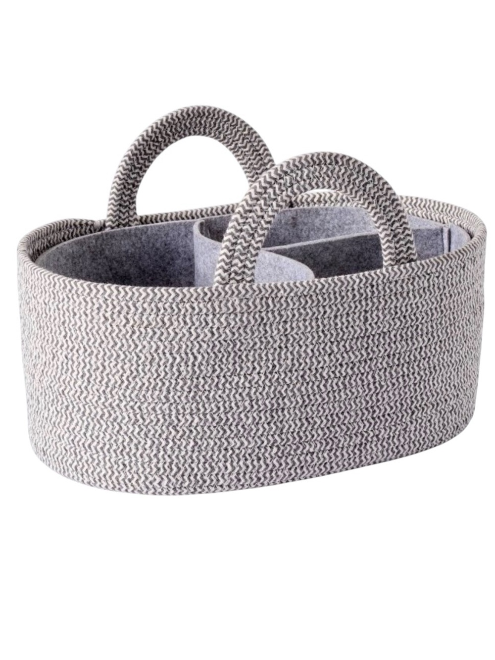 Cloud Island Coiled Rope Diaper Caddy w/ Dividers